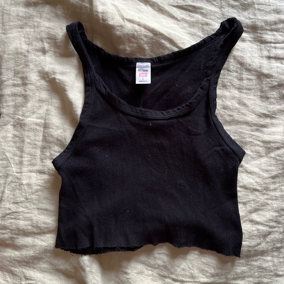 RE/DONE Black Tank - Picture 1 of 4
